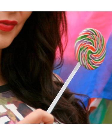 Doumneou 100Pcs 6 Inch Clear Acrylic Reusable Lollipop Sticks for Making Lollipops Cake Pops Candy Chocolates - Buy Online on GoSupps.com