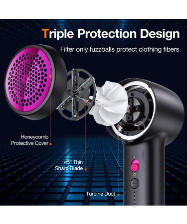 Buy TORRAS 2023 Fabric Shaver Lint Remover - Rechargeable & 3-Speed for Cashmere Wool Clothes & Furniture - Ultimate Fuzz & Pill Removal Tool in Fuchsia - Buy Online on GoSupps.com