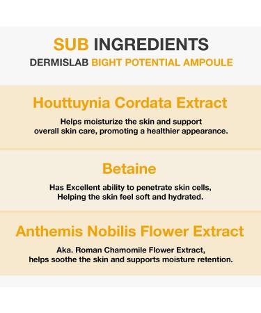 DERMISLAB Bright Potential Ampoule Korean Skincare Niacinamide & Hyaluronic Acid Brightening Hydration Serum | 130 ml / 4.40 oz - Buy Online on GoSupps.com