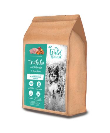 Wild Animal Light Premium Dry Dog Food Turkey with Sweet Potato and Cranberry Grain Free Pack of 1 (1 x 2 kg)