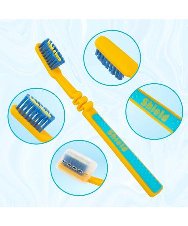 Shield Care Flex Junior Toothbrush - Super Soft Bristles for Maximum Oral Care - 4 Colors, 4 Count - Kids' Dental Hygiene Essential - Buy Online on GoSupps.com
