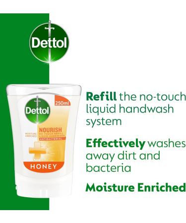 Dettol No-Touch Refill Hand Wash 250 ml - Honey Nourishing Pack of 5 Honey 300 ml (Pack of 5) - Buy Online on GoSupps.com