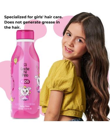 Leche Pal Pelo Kids Styling Cream - Detangling Strengthening & Frizz Control - Moisturizing Hair Cream with Abyssinian & Jojoba Oil - 14.9 fl. oz - Buy Online on GoSupps.com