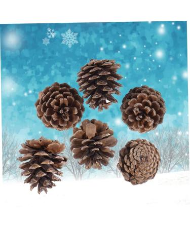 ABOOFAN 72 Pcs Xmas Pine Cone Ornaments Christmas Pine Cone Pine Cone Decorations Pine Needles Natural - Buy Online on GoSupps.com