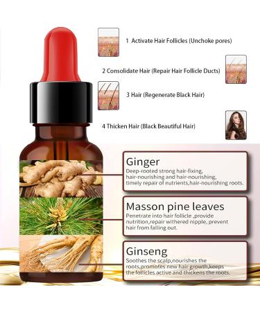 Natural Hair Growth Oil Set - Nourishing Scalp Serum for Thickening and Stimulating Hair Growth - Suitable for All Hair Types - Buy Online on GoSupps.com