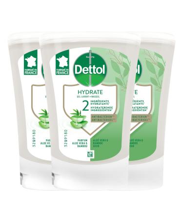 DETTOL No-Touch Liquid Hand Soap Refill 250 ml - Cleansing Action - Aloe Vera (3 Refills)