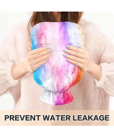 Colorful Heat Bottle 1L | Plush Cover Hot Water Bottle for Kids & Adults | Winter Hand & Feet Warmer - Buy Online on GoSupps.com