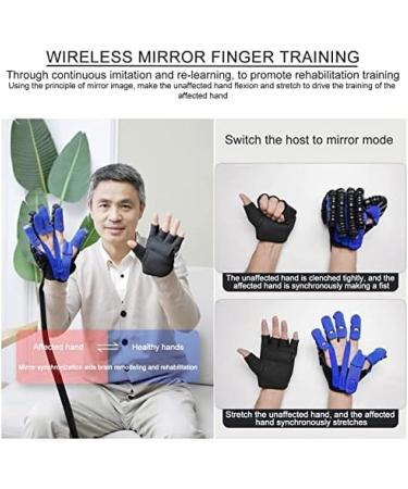 Finger Rehabilitation Stroke Both Hand Training Rehabilitation Robot Gloves Stroke Hemiplegia Hand Splint Finger Orthosis for Relieve Wrist & Thumb Pain Blue XL Size bonny369 Blue XL size - Buy Online on GoSupps.com