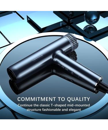 Airyomi 2000W Professional Ionic Hair Dryer with Diffuser and Concentrator - Fast Drying, Brushless Motor, Travel Size - Silvery - Buy Online on GoSupps.com