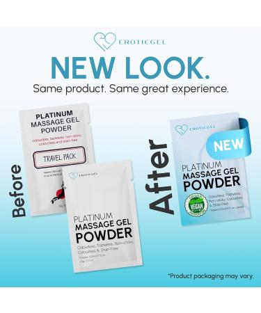 10x Premium Massage Gel Powder | 5g Travel Bag | 500ml Made in Japan | Paraben & Glycerin Free - Buy Online on GoSupps.com