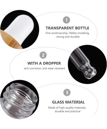 Refillable Glass Perfume Bottle Set - 4 Eco-Friendly Bamboo Lid Containers for Travel & Cosmetics | Essence Beings - Buy Online on GoSupps.com
