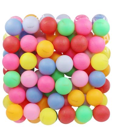 TADICK Assorted Color 50 Pack Beer Ping Pong Balls Washable Plastic Table Tennis Ball