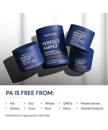 BodyHealth PerfectAmino Powder - BCAA and EAA Powder for Pre and Post Workout - Amino Acid Energy Drink for Men and Women to Support Lean Muscle and Recovery - Lemon Lime - 30 Servings Lemon Lime 30 Servings (8.5 Ounce) - Buy Online on GoSupps.com