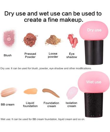 upain 4+1Pcs Makeup Sponges and Contour Brush and with A Mushroom Powder Puffs Foundation Blending Sponge Latex-free Professional Beauty Blending Sponge for Dry or Wet Use - Buy Online on GoSupps.com