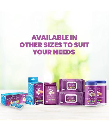 Care Touch Hand Sanitizer Wipes - 110 Individually Wrapped Travel Size Wet Wipes for Home, Office, and Outdoor Use - 110 Count Pack - Buy Online on GoSupps.com