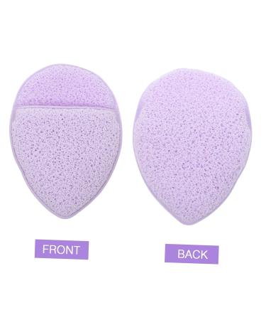 FRCOLOR 4pcs Facial Cleansing Sponges - Exfoliating Makeup Remover Wipes for Deep Cleaning - Purple Esponjas para Maquillaje - Buy Online on GoSupps.com