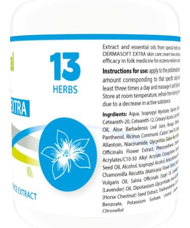 Hill Vital Natural Solutions DERMASOFT Extra Cream with Borage Oil and Liquorice Extract - Relief for Eczema, Seborrhea, Dermatitis, Hives - Buy Online on GoSupps.com