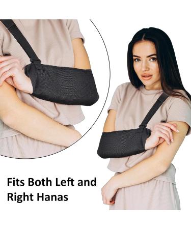 Farmigood Adjustable Padded Arm Sling - Shoulder Support for Adults with Joint Dislocation, Post-Operative, and Fractures - Black (One Size) - Buy Online on GoSupps.com