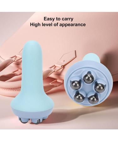 Portable Roller Ball Massage - 5 Magnetic Bead Massage Scooters | 360 Slimming Skin Care Tool (Blue) - International Shipping - Buy Online on GoSupps.com