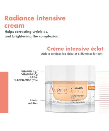 Eau Thermale Av ne Vitamin Activ Cg Radiance Intensive Cream for radiance dark spots anti-wrinkles Vitamin Cg - Buy Online on GoSupps.com