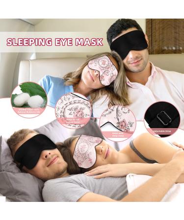 19 Momme Mulberry Silk Sleeping Eye Masks & Passport Holders Set - Perfect Wedding & Honeymoon Gifts for Couples - Luxury Travel Accessories - Buy Online on GoSupps.com