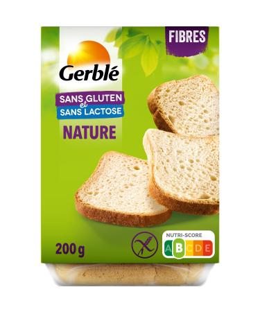 Gerblé White Bread Gluten Free & Lactose Free, High Fiber, 200 g, 221594