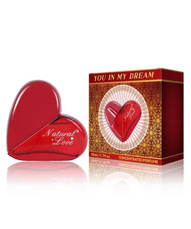 VEFSU Heart Shaped Women's Perfume Long Lasting Eau De Toilette Spray 50ML Travel Portable (Red One Size) 1 Fl Oz (Pack of 1) Red - Buy Online on GoSupps.com