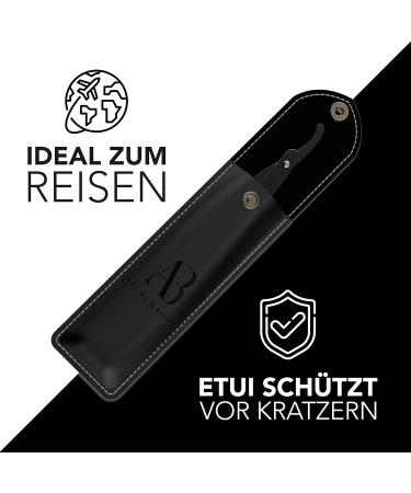 Buy Anthony Brown Razor Set - Precision Blade Head Black & Silver Options Includes Changing Blades & Etui - International Shipping Available - Buy Online on GoSupps.com
