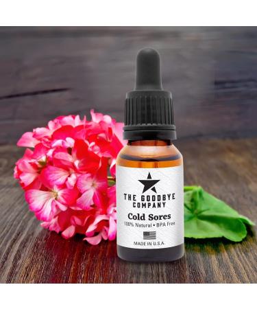 The Goodbye Company Cold Sores Treatment - Omega 9 Oil with Geranium & Lemon Essential Oils (15 mL) - Buy Online on GoSupps.com