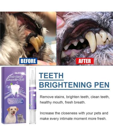 4/6/10 Pet Oral Repair Gel Pet Teeth Deep Repair Cat and Dog Teeth Cleaning Care Pet Breath Freshener Teeth Whitening Care Cleaner Suitable for Dogs and Cats - Buy Online on GoSupps.com