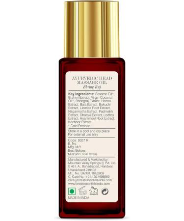 Buy Forest Essentials Ayurvedic Herbal Massage Oil Bhringraj 50ml - Nourishing & Revitalizing Massage Oil for Hair & Body - Buy Online on GoSupps.com