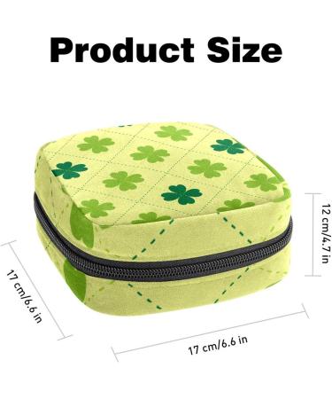 Four Leaf Clover Sanitary Napkin Storage Bag - Portable Period Pouch for Women - Multi-Colored - 1Pc - Buy Online on GoSupps.com