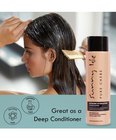 Sunny Isle Pure Chebe Extreme Hydrating Conditioner 12oz | Anti-Breakage & Damage Reversal | Infused with Chebe Powder & Jamaican Black Castor Oil | Ideal for All Hair Types - Buy Online on GoSupps.com