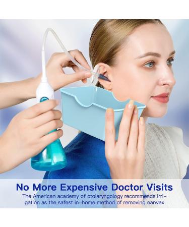 Ear Wax Removal Kit - Safe & Effective Manual Irrigation Flushing System for Adults & Kids | Turquoise Ear Cleaning Washer - Buy Online on GoSupps.com