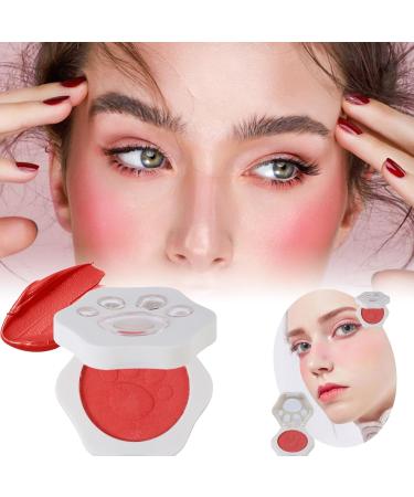 Cream blush for cheeks blush cream soft - long-lasting tinted mud for lips - natural red with cat claw pattern to enhance - Buy Online on GoSupps.com