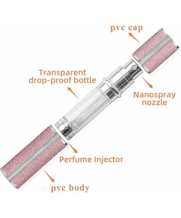 AE00SI Glitter Diamond Perfume Atomiser - 5ml Refillable Leak-Proof Bottle for Women & Men | Perfect Travel Gift - Buy Online on GoSupps.com