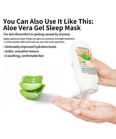 MISSEDSEN Pure & Organic Aloe Vera Gel for Sunburn Relief After Sun Lotion for Face & Body Skin Care Daily Facial Moisturizer & Acne Spot Treatment 7 OZ - Buy Online on GoSupps.com