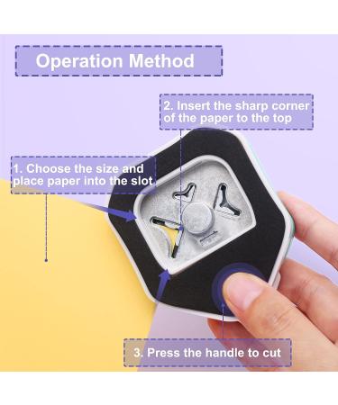 Zettokete Flat Angle Corner Punch 3 in 1 Corner Cutter Corner Rounder 5mm+10mm+15mm Cutting Length Craft Punch Paper Punch for Crafting Scrapbooking Supplies Gift Card Photo DIY Office & Home(Yellow) - Buy Online on GoSupps.com