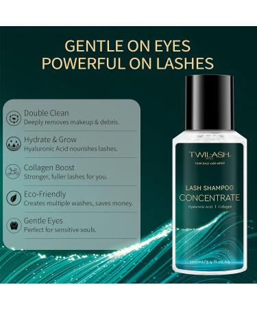 Lash Shampoo Concentrate 100ml | Deep Cleanse & Hydration for Sensitive Eyes & Lash Extensions | 6 Fragrances Available | International Shipping - Buy Online on GoSupps.com