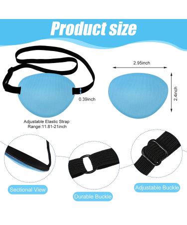 16 Pieces Kids Silk Adjustable Halloween Eye Patch for Left Eye - Soft & Elastic Medical Patch for Girls, Women, and Children - Fresh Style Light Colors - Buy Online on GoSupps.com