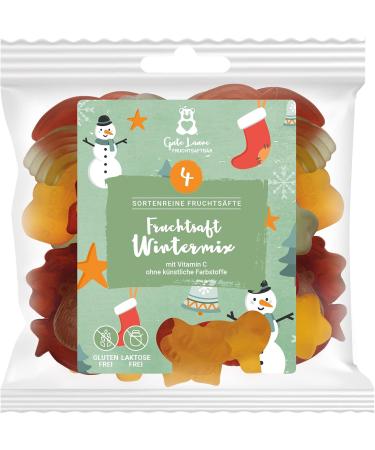  naschlabor Set of 3 Christmas Juice Bears 450g | Christmas Kit with Rubber Bears | 3 Delicious Varieties of Fruit Candy to Taste or Gift | Perfect for the Christmas Period - Buy Online on GoSupps.com