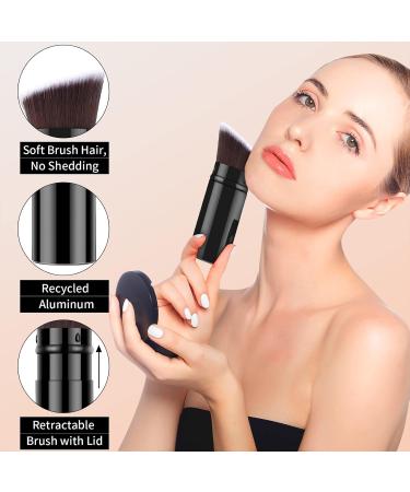 Buy Falliny Retractable Foundation Makeup Brush - Travel-Friendly Kabuki Brush for Liquid Cream & Powder - Perfect for Flawless Finish - International Shipping Available - Buy Online on GoSupps.com