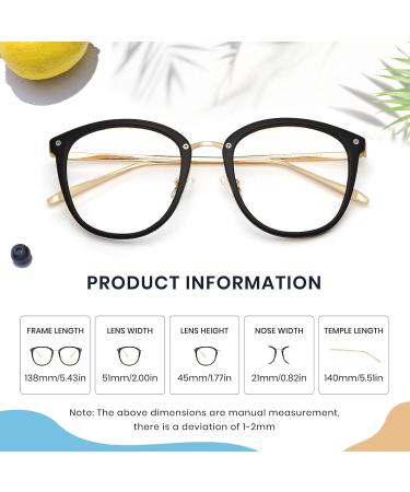 Cyxus TR90 Blue Light Blocking Glasses Gaming Eyewear Black Frame Glasses Anti Headache Eyestrain for Women Men - Buy Online on GoSupps.com