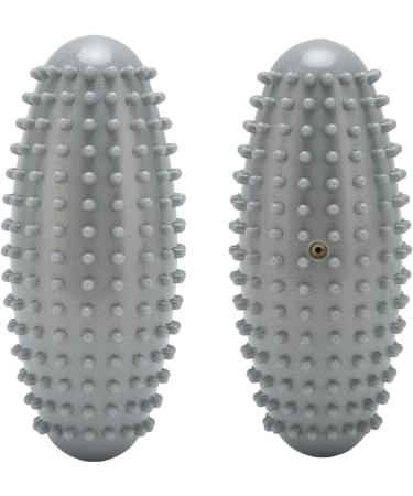 Durable Portable Massage Ball - Odorless PVC Muscle Relief & Foot Roller for Back & Plantar Fasciitis (Gray) - Buy Online on GoSupps.com