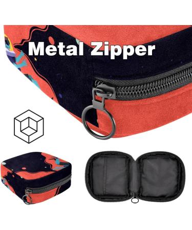 Multicolored Storage Bags for Women's Bandages - Portable Funny & Abstract Design for Menstrual Pads & Tampons | Ideal for School & Office - Buy Online on GoSupps.com