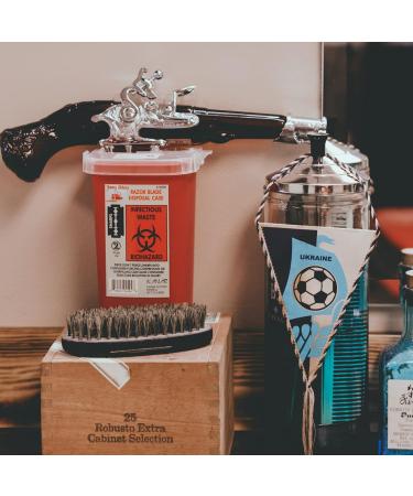 Minkissy Disposable Razor and Blade Disposal Container - Hairdressing Salon Sharp Storage for Safe Needle & Razor Blade Disposal - Buy Online on GoSupps.com