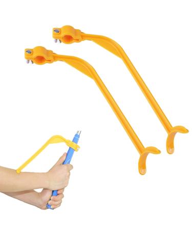 KISEER 2 Pcs Golf Training Aids Swing Correcting Trainer Tool Golf Accessories Yellow