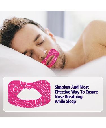OKTAPE Adult Sleep Strips - 30 Pieces | Mouth Shape Anti-Suffocation Design | Stretchable Mouth Tape for Better Nose Breathing | Pink Adult - Buy Online on GoSupps.com