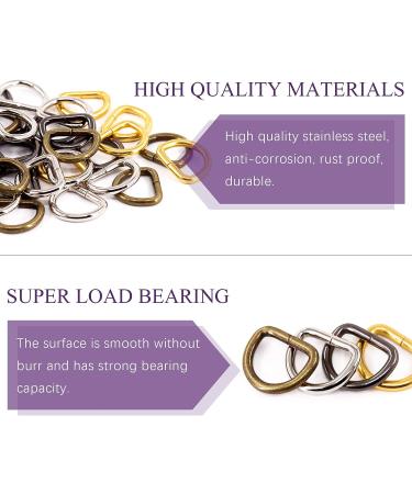 Swpeet 120Pcs 1/2 Inch - 13mm 4Colors Multi-Purpose Metal D Ring Semi-Circular D Ring for Hardware Bags Ring Hand DIY Accessories (Mixed Color  1/2 inch) Mixed Color 1/2 inch - Buy Online on GoSupps.com