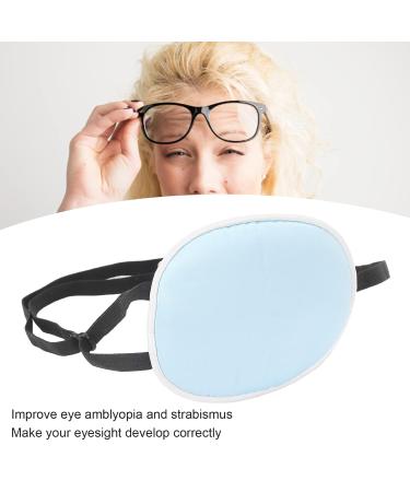Buy Adjustable Amblyopia Eye Flap - Silk Cotton Elastic Eye Pad for Adults (Blue) | Comfortable Eye Valve for Left or Right Eye - Buy Online on GoSupps.com